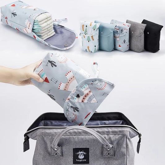 Baby Diaper Bag Newborn Diaper Storage Bag Organizer Waterproof Portable Travel Outdoor Storage Nappy Carry Pack Stroller Pocket