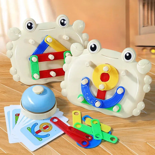 Versatile Crab Puzzle Board Game Color Matching Toys Parent-child Interaction Leisure Party Game Educational Toys  for Kids